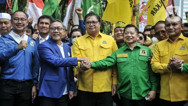 Tiga Petinggi Koalisi Indonesia Bersatu Jalan Bersama ke KPU