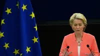 Presiden Komisi Eropa&nbsp;Ursula von der Leyen. (Dok. AFP)