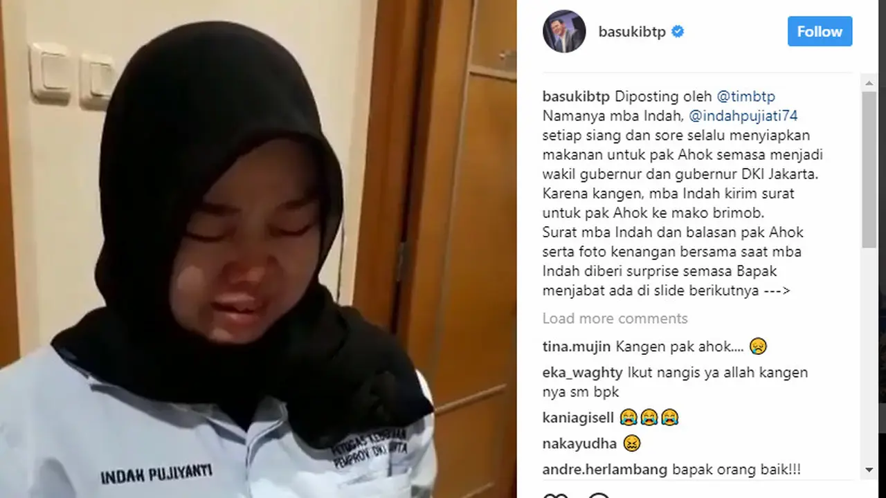  Indah Pujiati, PHL di Balai Kota Jakarta yang suratnya dibalas Ahok