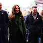 Kate Middleton dan Pangeran William mengunjungi Wales, 1 Maret 2022. (dok. Ben Birchall / POOL / AFP)