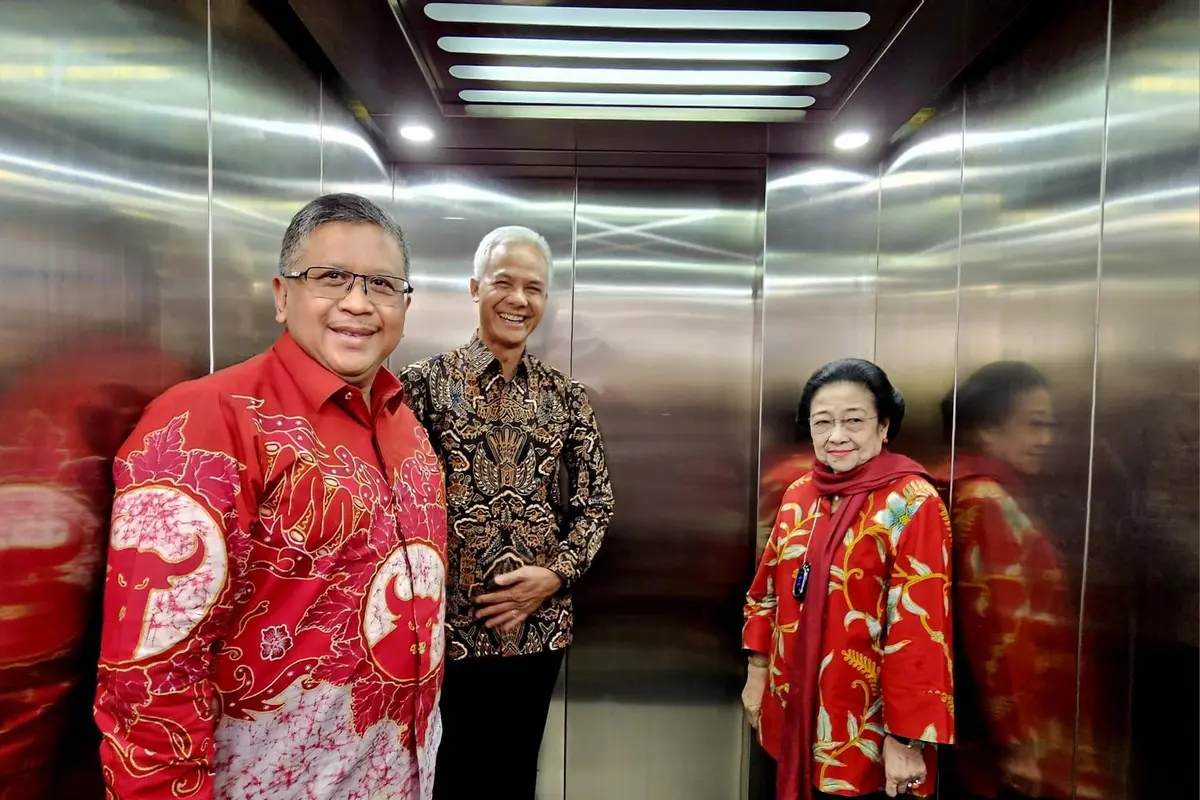 Ketua Umum DPP PDI Perjuangan (PDIP) Megawati Soekarnoputri mendatangi Kantor DPD PDIP Daerah Istimewa Yogyakarta (DIY), Selasa (22/8/2023) siang.