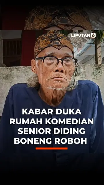 Kabar Duka Rumah Komedian Diding Boneng Rubuh