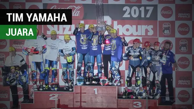 Berita video tim Yamaha menangi balapan Suzuka 8 Hours edisi 2017 dengan catatan 216 laps.