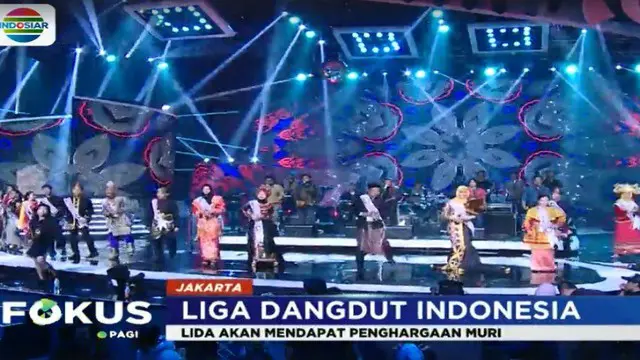 malam nanti akan digelar launching liga dangdut indonesia yang pesertanya berasal dari seluruh Indonesia mewakili 34 provinsi.