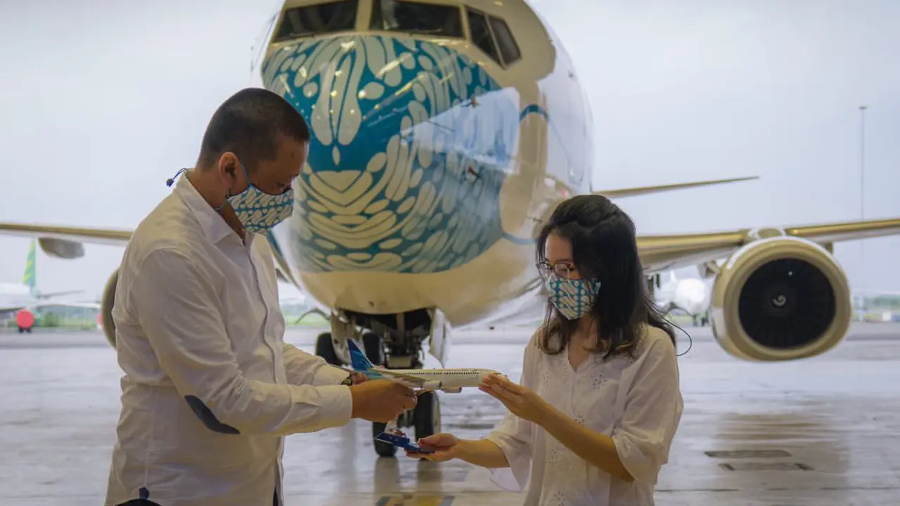 Jadi Juara, Karya Mahasiswi DKV UPH Hiasi `Hidung` Pesawat Garuda Indonesia