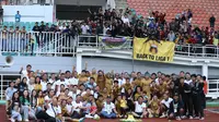 Bhayangkara Presisi FC saat memastikan diri mendapat tiket promosi ke Liga 1 2025/2026. (Nandang Permana/Bola.com)