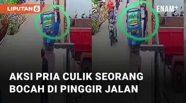 Seorang pria lakukan aksi penculikan terhadap bocah SD viral di media sosial