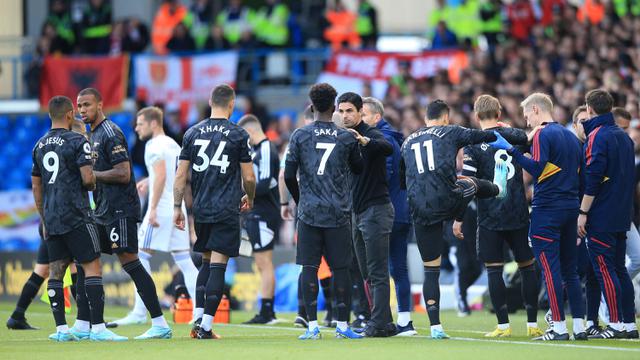 Foto: Mati Listrik Interupsi Laga Leeds United Vs Arsenal di Liga Inggris