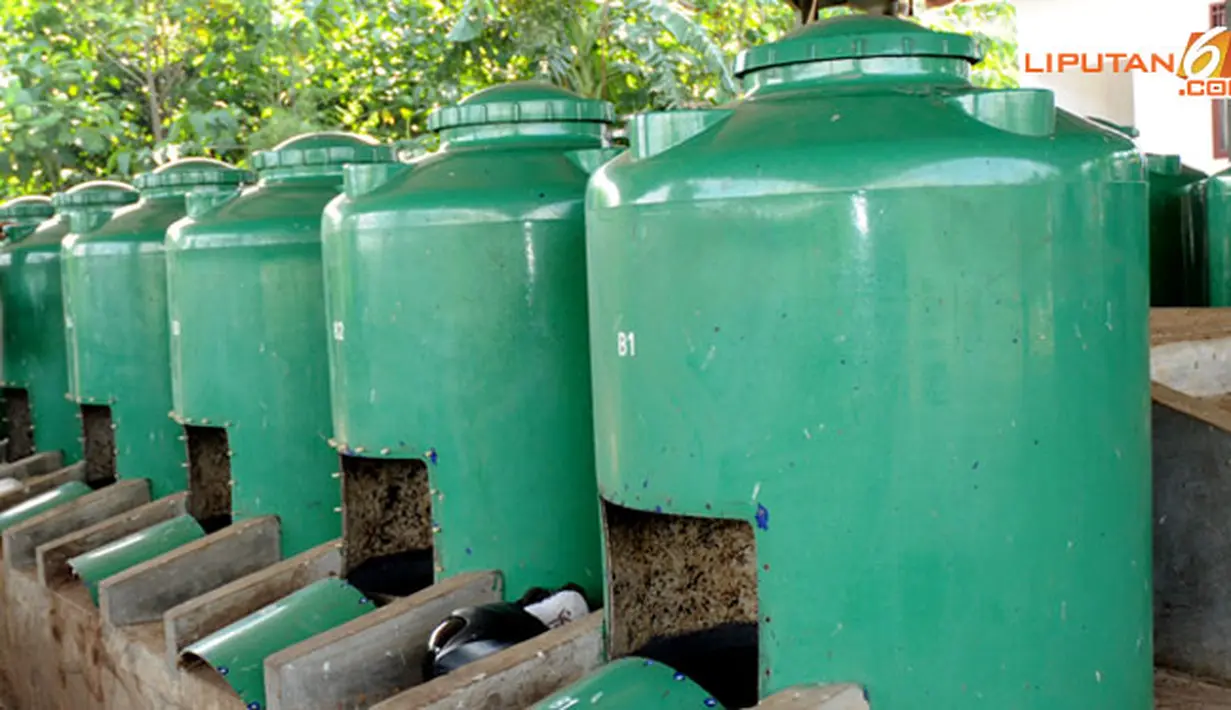 Tank penyaring air sampah.(Liputan6.com/Helmi Fitriyansyah)