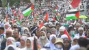 Turut hadir dalam aksi kali ini Wali Kota Depok Mohammad Idris, Wakil Wali Jota Depok Imam Budi Hartono dan sejumlah tokoh agama lainnya.  (merdeka.com/Arie Basuki)