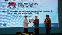 PT PLN (Persero) meraih penghargaan dari Komisi Pemberantasan Korupsi (KPK) atas komitmennya dalam menyelamatkan aset negara melalui percepatan sertifikasi tanah yang tersebar di seluruh Indonesia.