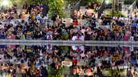 Kelima taman kota tersebut, diantaranya Taman Menteng dan Taman Lapangan Banteng di Jakarta Pusat, serta Taman Langsat, Taman Ayodya, dan Taman Literasi Martha Tiahahu di Jakarta Selatan. (Liputan6.com/Herman Zakharia)