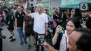 Setelah kurang lebih satu jam berlari, Ganjar pun kembali ke kediaman Waidah untuk melakukan sarapan pagi. (Liputan6.com/Faizal Fanani)