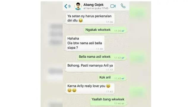6 Chat Gombal Driver Ojol dan Penumpang Ini Bikin Geleng Kepala