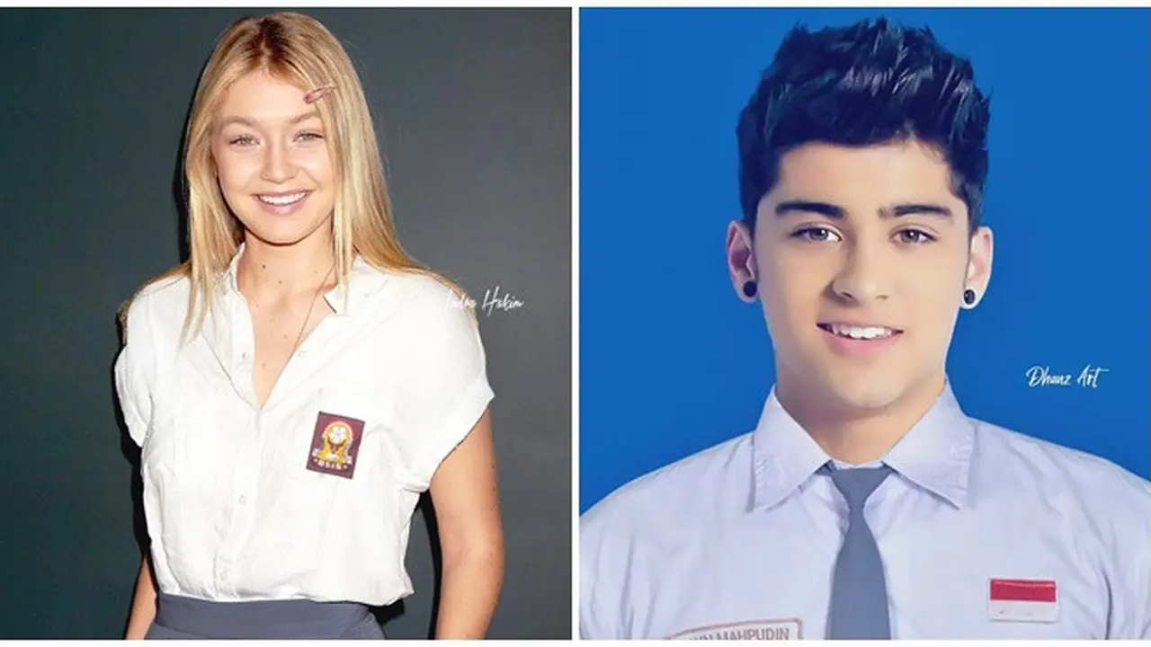 6 Editan Foto Kocak Artis Hollywood Pakai Seragam SMA, Bak Siswa Indonesia