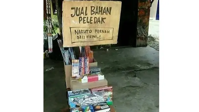 6 Potret Warung yang Mengaku Pernah Dikunjungi Naruto Ini Bikin Ngakak