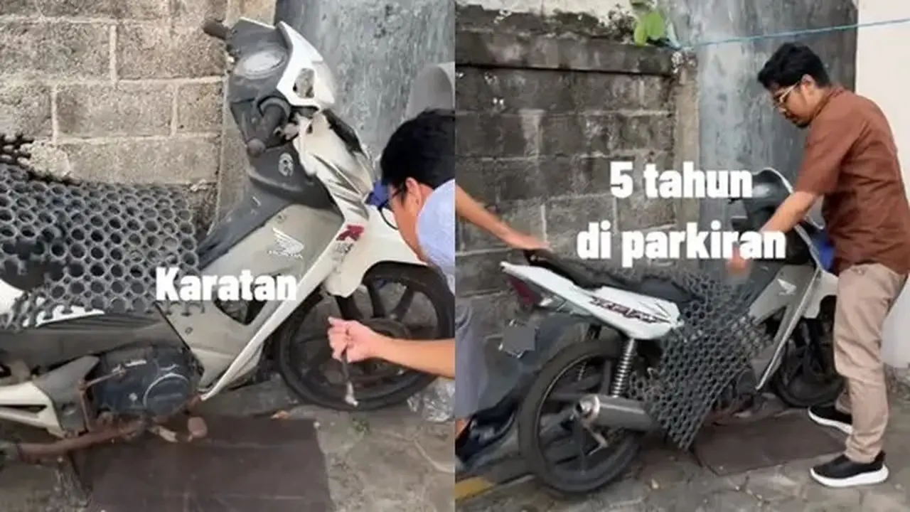 Gara-Gara Lupa, Motor Terbengkalai di Parkiran Kampus Selama 5 tahun