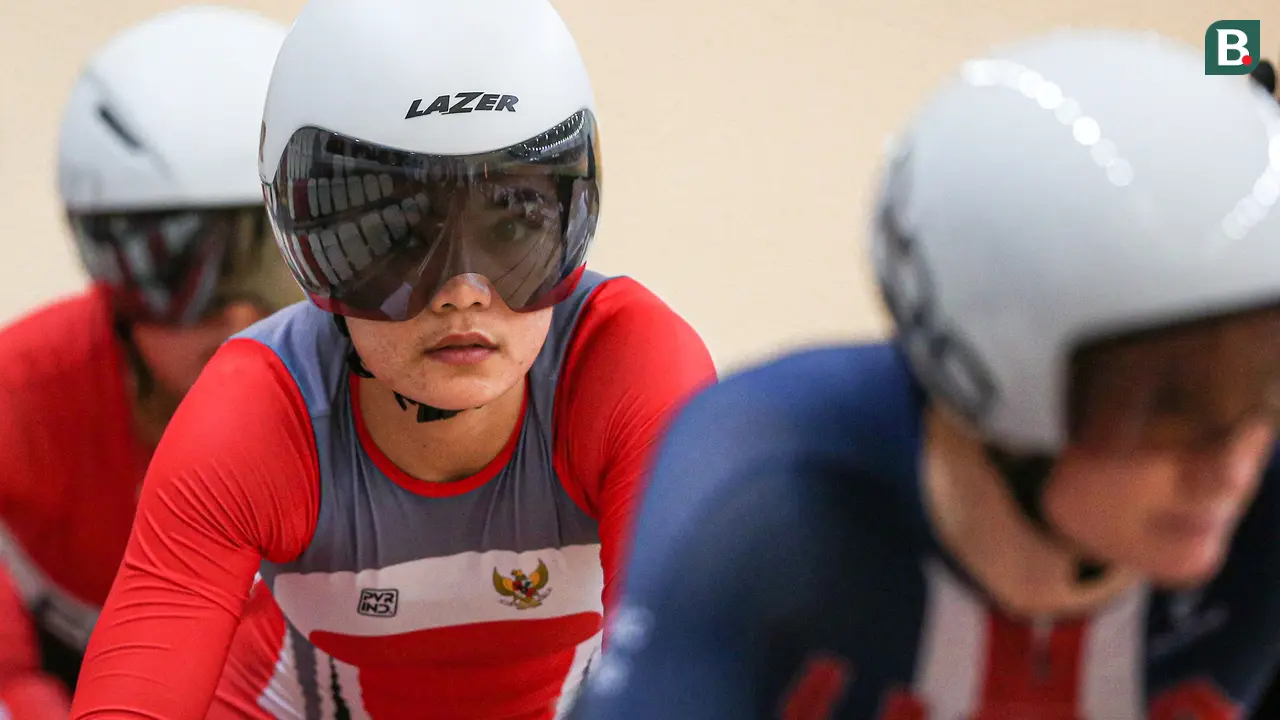 Foto: Perjuangan Tak Kenal Lelah Para Pebalap Sepeda Indonesia di Ajang UCI Track Nations Cup 2023, Duet Bernard-Terry Finish 15 Besar