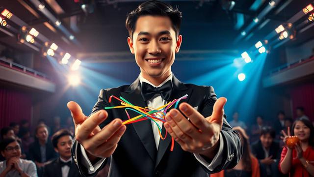 trik sulap karet gelang