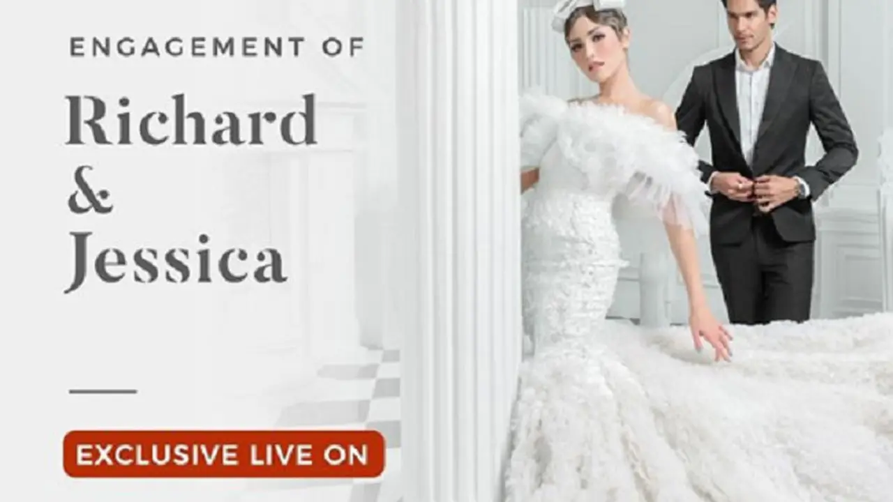 Richard Kyle dan Jessica Iskandar akan bertunangan hari ini, Sabtu 15 Juni 2019 (Instagram/@weddingku)
