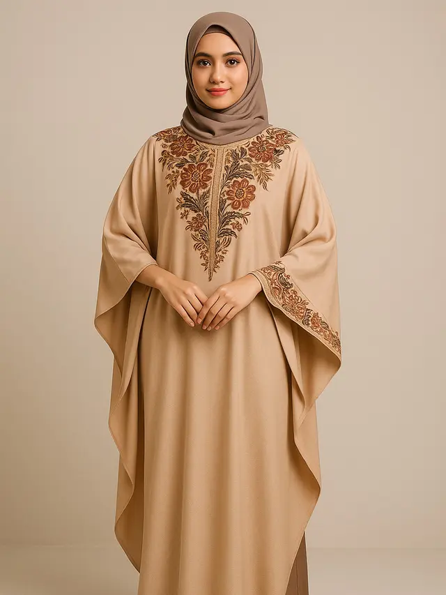 Model Kaftan Muslim Modern Buat Lamaran Biar Tampil Percaya Diri/Ilustrasi gambar oleh AI