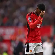 Striker Manchester United Marcus Rashford. (Oli SCARFF / AFP)