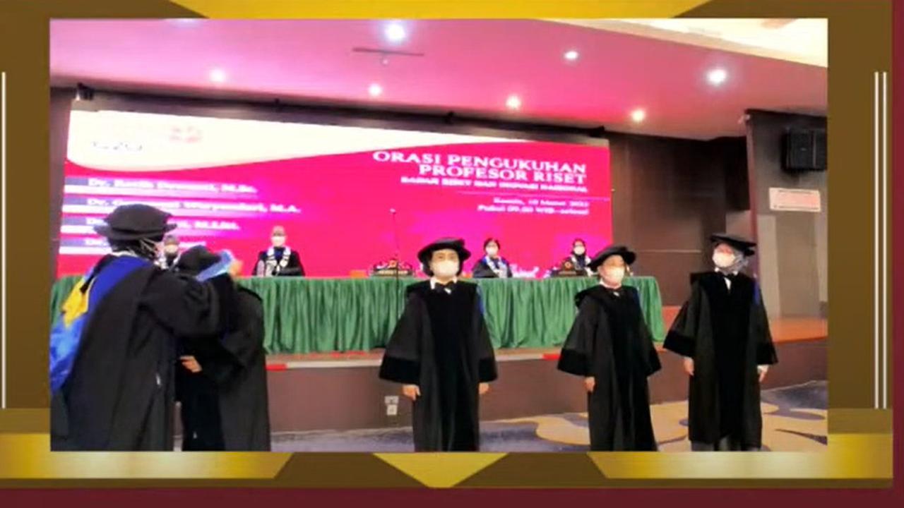 Empat perempuan peneliti dikukuhkan menjadi Profesor Riset di berbagai bidang.