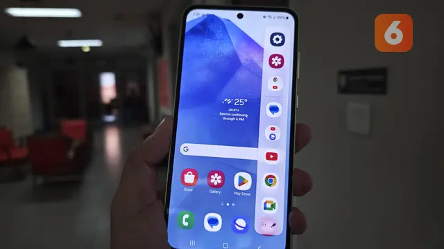 Edge Panel di Samsung Galaxy A55