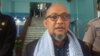 Novel Baswedan saat diwawancara menanggapi pemeriksaan Ketua KPK, (Liputan6.com/Fira Syahrin).