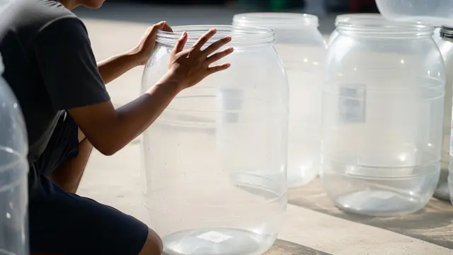 Cara Memelihara Ikan Gurami di Wadah Plastik Bekas. Foto: AI Generated