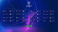 UEFA - Liga Champions Sebelum dan Sesudah Drawing Ulang (Bola.com/Adreanus Titus)