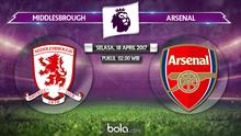 Premier League_Middlesbrough vs Arsenal (Bola.com/Adreanus Titus)
