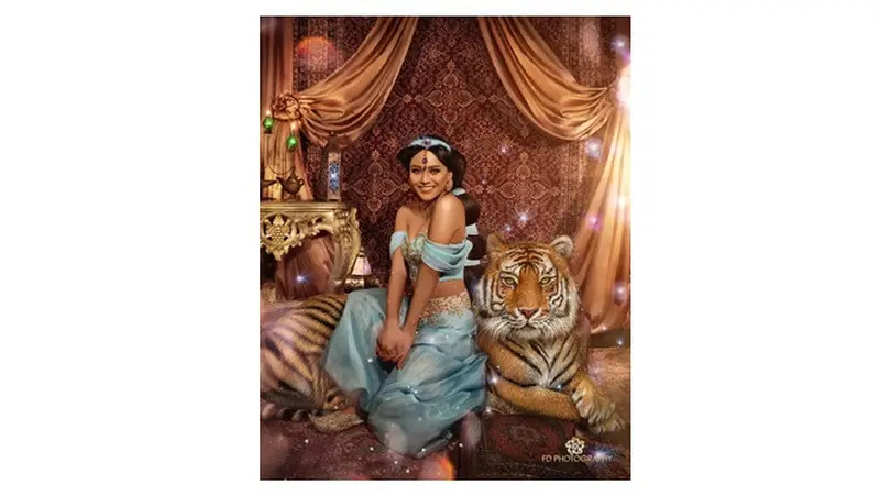 Potret Selebriti yang Berdandan Bak Putri Jasmine di Film Aladdin