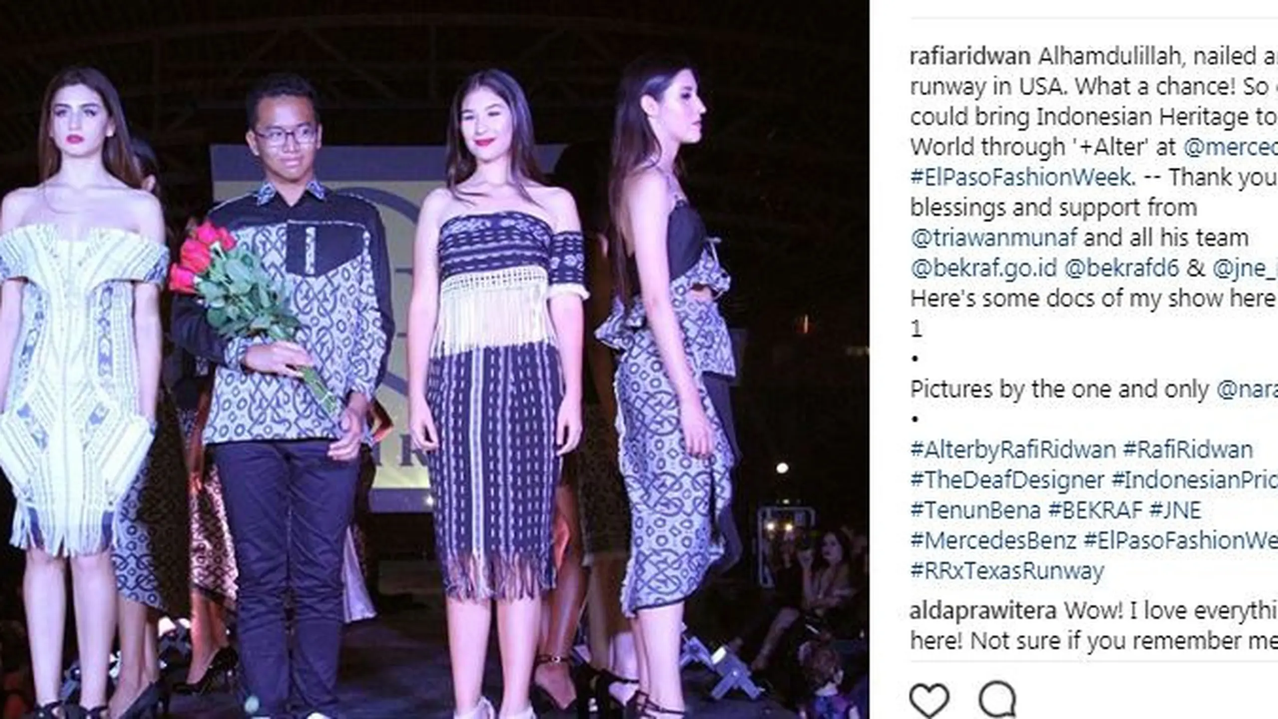 Rafi Ridwan, Desainer Tuna Rungu Indonesia Melenggang ke Texas