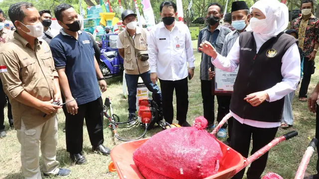Gubernur Jatim Khofifah Indar Parawansah. (Dian Kurniawan/Liputan6.com)