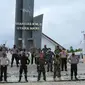 Tugu perbatasan RI - Filipina di Pulau Miangas, Kabuoaten Kepulauan Talaud, Sulut.