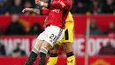 Kemenangan atas Sheffield United membuat Manchester United terus naik mendekati zona Eropa. (AP Photo/Dave Thompson)