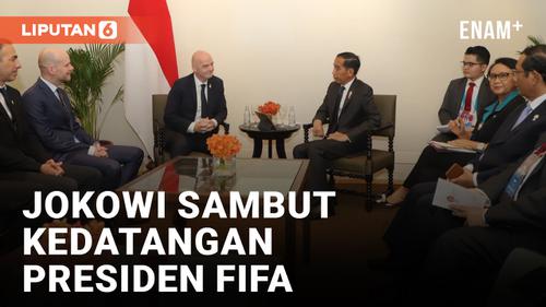 VIDEO: Jokowi Bertemu Presiden FIFA, Netizen: Mana PSSI?