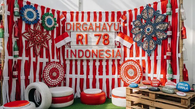 15 Ide Photo Booth 17 Agustus dari Barang Bekas yang Instagramable dan Mudah Ditiru
