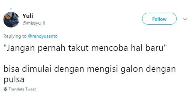 Alih-alih mencoba hal baru biasa aja, warganet menawarkan pilihan-pilihan yang anti-mainstream.