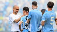 Pep Guardiola resmi meninggalkan jabatan sebagai manajer Manchester City pada akhir musim ini. (AFP/Darren Staples)