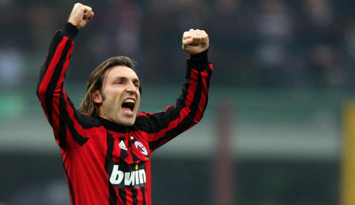 1. Andrea Pirlo - Inter Milan menjual gelandang flamboyan ke AC Milan pada tahun 2001. Carlo Ancelotti sukses memaksimalkan potensi mantan pemain Brescia tersebut dan terbukti dua gelar Liga Champions sukses dibawa pulang. (AFP/Giuseppe Cacace)
