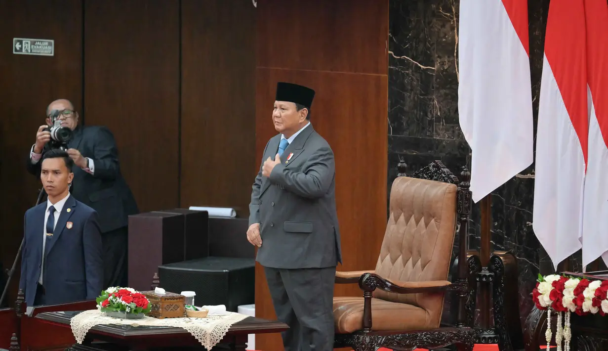 Penyampaian pidato kenegaraan dijadwalkan berlangsung pada pukul 10.00 WIB. (BAY ISMOYO/AFP/POOL)