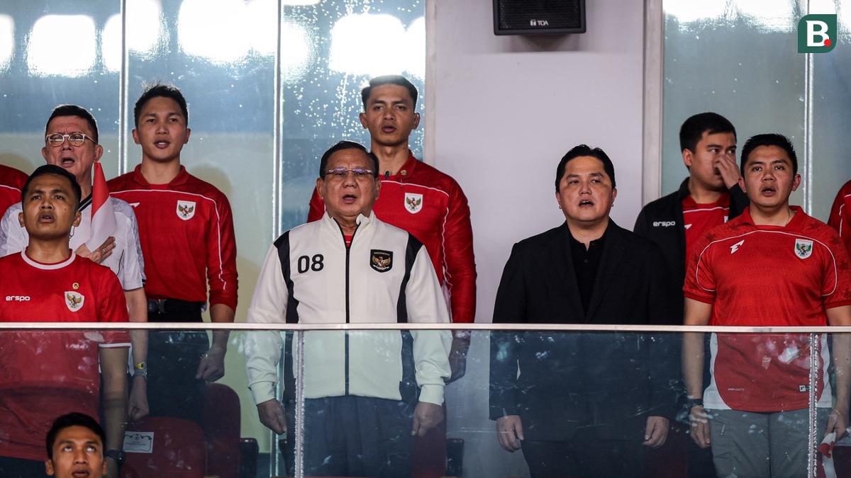 Nonton Kemenangan Timnas Indonesia atas Bahrain di SUGBK, Prabowo Subianto Yakin Bisa Lolos ke Piala Dunia 2026: Insyaallah