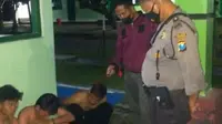 Rombongan Perguruan Silat di Lamongan diamankan polisi (Liputan6.com/Dok: Polres Lamongan)