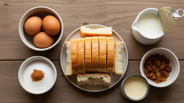 Bahan-bahan Puding Roti Kukus Ekonomis