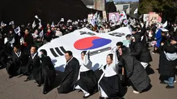 Pada 1 Maret 1919 warga Korea bersatu untuk melawan penjajahan Jepang. (Jung Yeon-je/AFP)