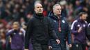 Sementara itu, kekalahan ini menjadi catatan buruk Manchester City setelah tak mampu meraih kemenangan dalam empat laga beruntun (tiga seri dan satu kalah). Hasil tersebut juga semakin menjauhkan selisih poin skuad asuhan Pep Guardiola dari perebutan gelar juara Liga Inggris musim ini. (AFP/Darren Staples)