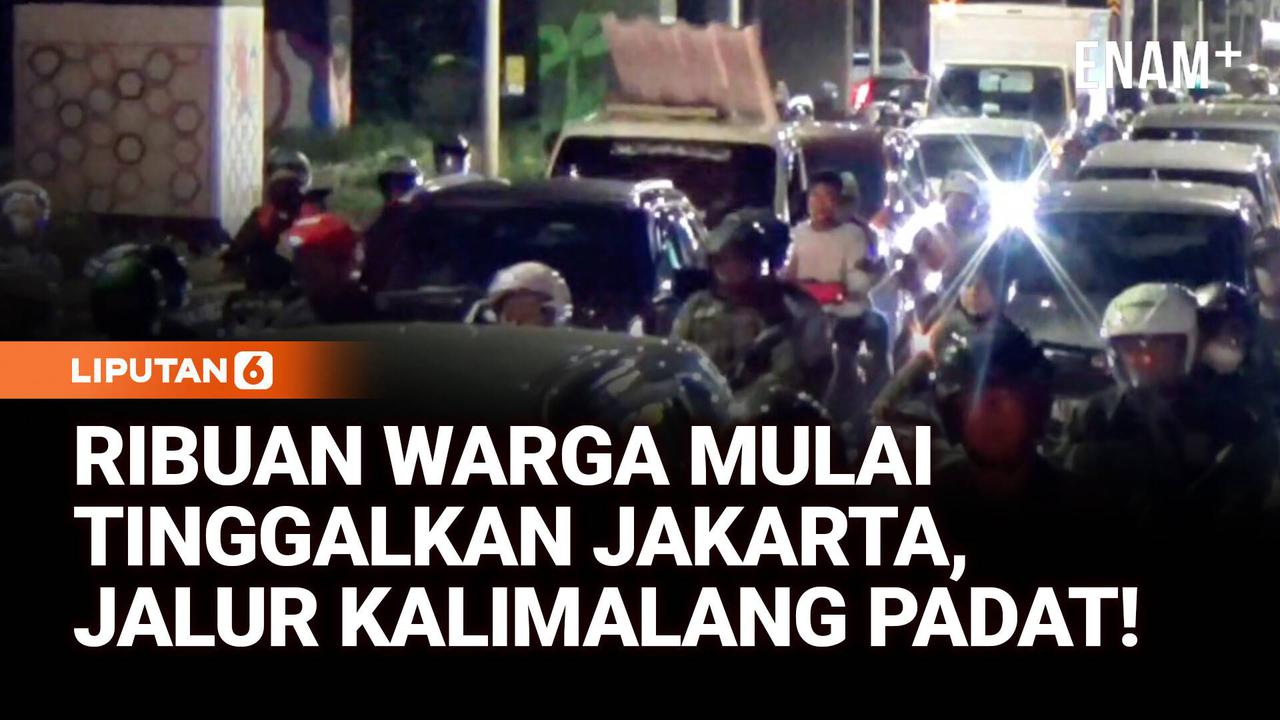Ribuan Warga Mulai TInggalkan Jakarta, Jalur Kalimalang Padat!