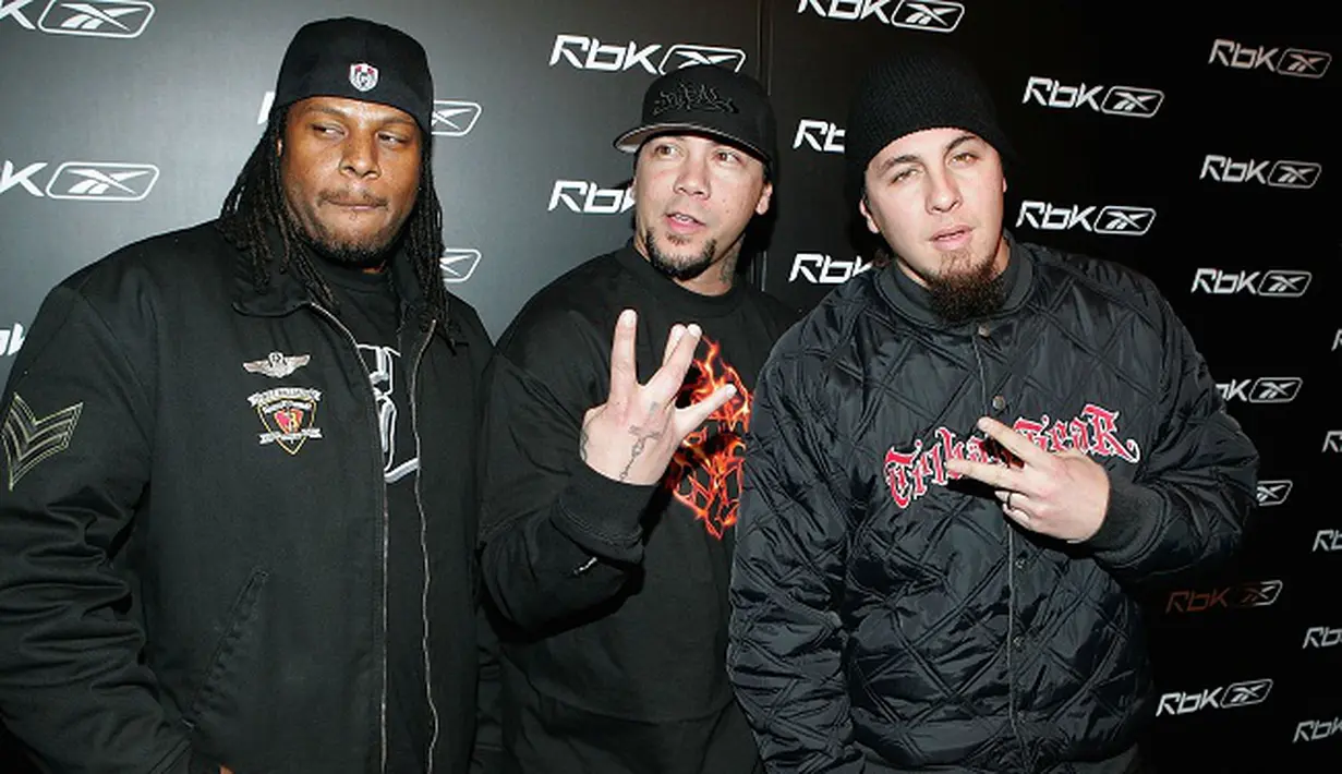 Setelah video yang menyatakan Katy Perry merupakan seorang penyanyi latar dalam lagu P.O.D, grup band metal asal Amerika tersebut melakukan klarifikasi. (AFP/Bintang.com)